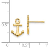 14K Anchor Post Earrings K4502
