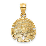 14K Sand Dollar Pendant K2935
