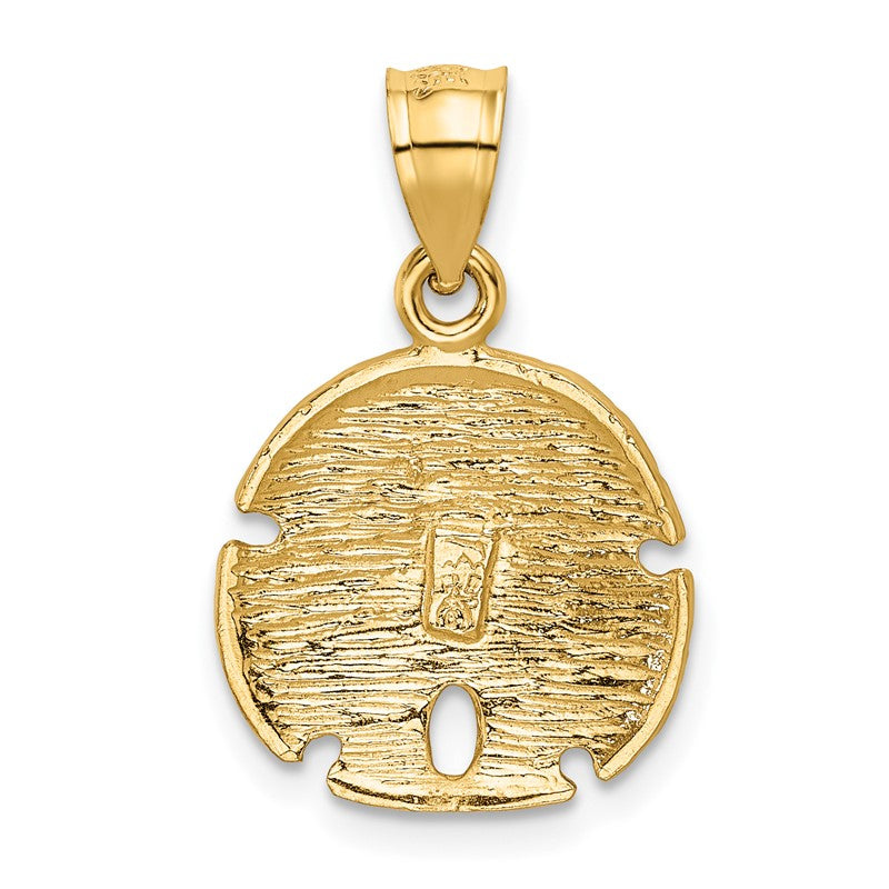 14K Sand Dollar Pendant K2935