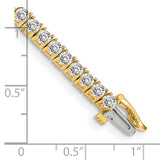 14k Complete 4.92 carat Round AA Diamond 4-prong 7 inch Tennis Bracelet X603AA