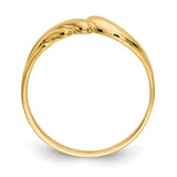 14k Polished Wave Ring D111