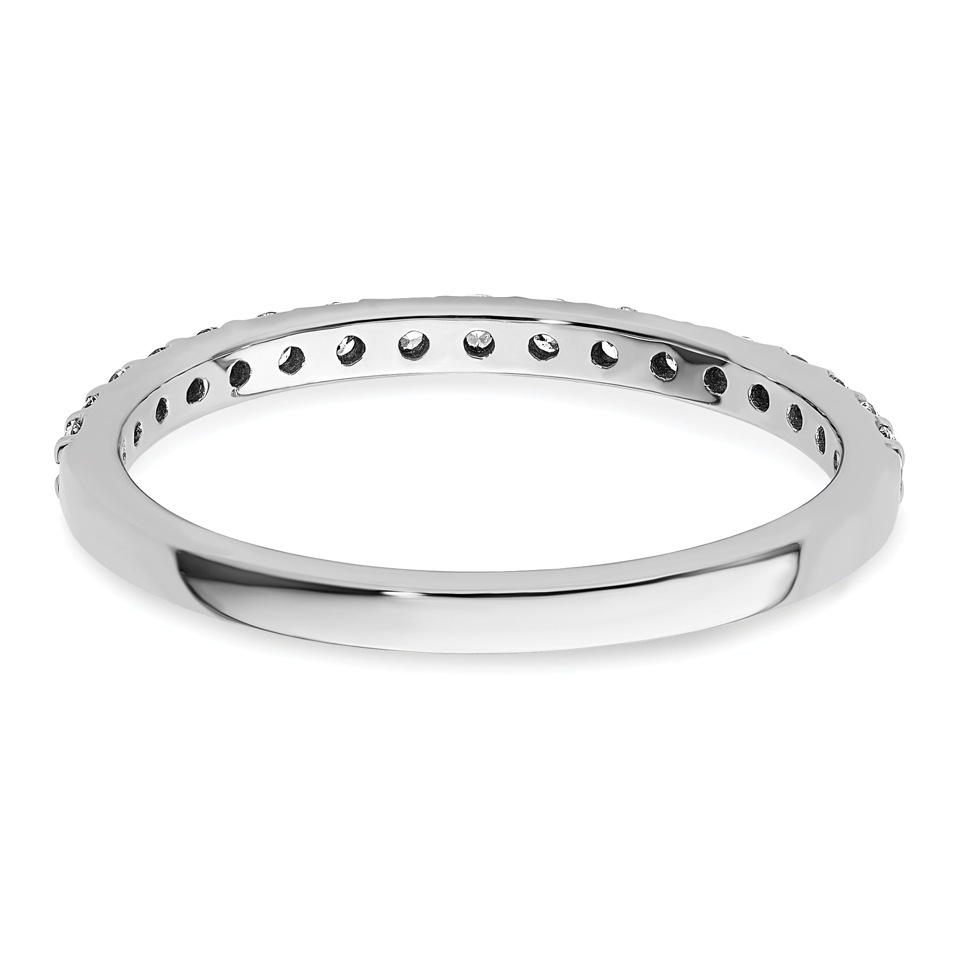 14k White Gold 2mm 1/3 carat Diamond Band RM4322