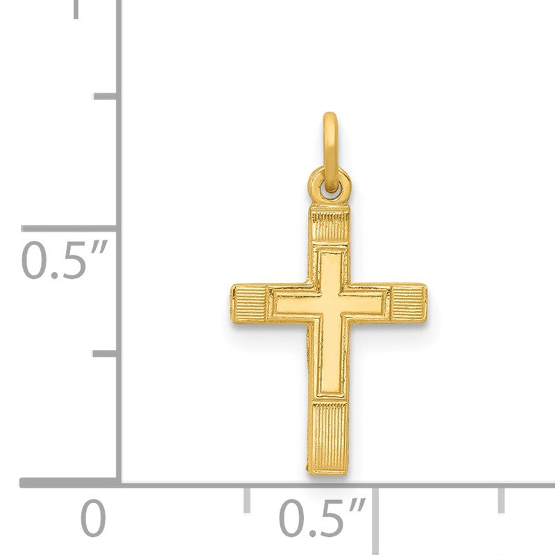 14k Small Cross Charm XR204