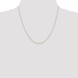 14K 14 inch .8mm Diamond-cut Cable with Lobster Clasp Chain PEN41L