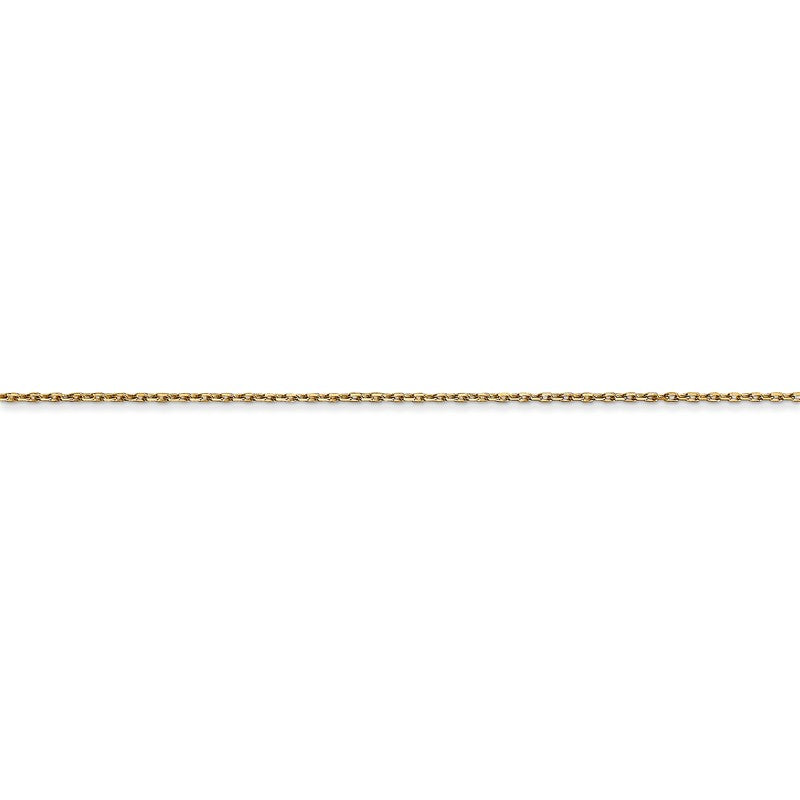 14K 14 inch .8mm Diamond-cut Cable with Lobster Clasp Chain PEN41L