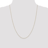 14K 14 inch .8mm Diamond-cut Cable with Lobster Clasp Chain PEN41L