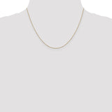 14K 14 inch .8mm Diamond-cut Cable with Lobster Clasp Chain PEN41L