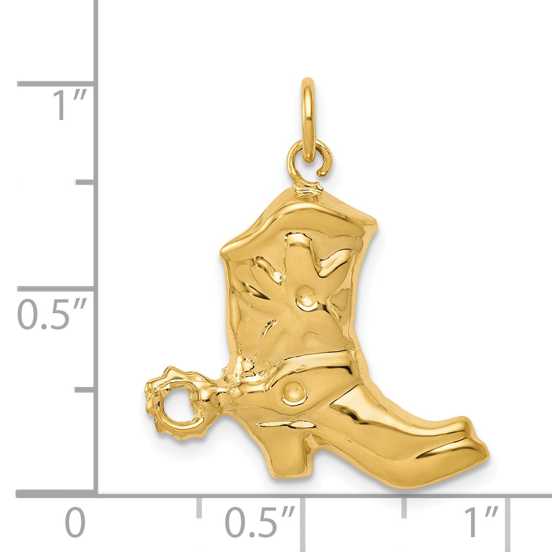 14k Boot with Spur Charm A9133