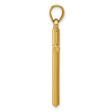 14k Polished Hollow Cross Pendant C3625