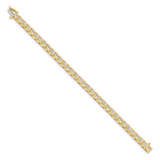 14k Complete 5.1 carat Round A Diamond 4-prong 7 inch Tennis Bracelet X2164A