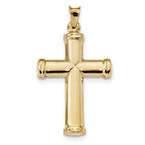 14k Polished Stamping Cross Pendant K6217