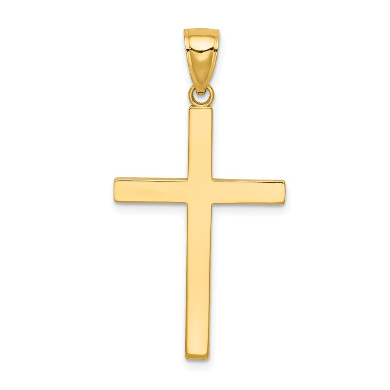 14K Solid Reversible Latin Cross Pendant C4205