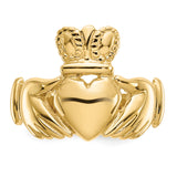14k Mens Polished Claddagh Ring D3113