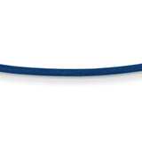 14k Yellow Clasp 1.6mm 16 inch Royal Blue Leather Cord Necklace XG255