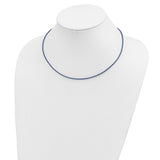 14k Yellow Clasp 1.6mm 16 inch Royal Blue Leather Cord Necklace XG255