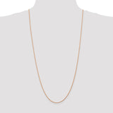 14K Rose Gold 10 inch 1.5mm Diamond-cut Man Made Rope with Lobster Clasp Anklet R012