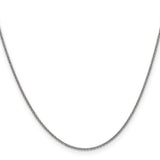 14K White Gold 10 inch 1.4mm Round Open Link Cable with Lobster Clasp Anklet PEN137