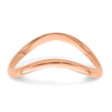 14K Rose Gold Polished Wave Fashion Thumb Ring Size 9 K5785