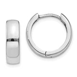 14k White Gold Hinged Earrings TM633