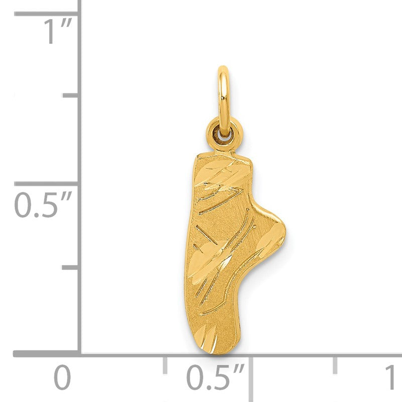 14k Ballet Slipper Charm C420