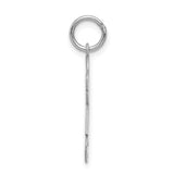 14k White Gold The Kids Small Girl with Bow Engravable Joy Charm XK1097W