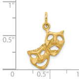 14k Comedy/Tragedy Charm C1088