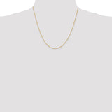 14k 10 inch 1mm Parisian Wheat with Lobster Clasp Anklet PEN264
