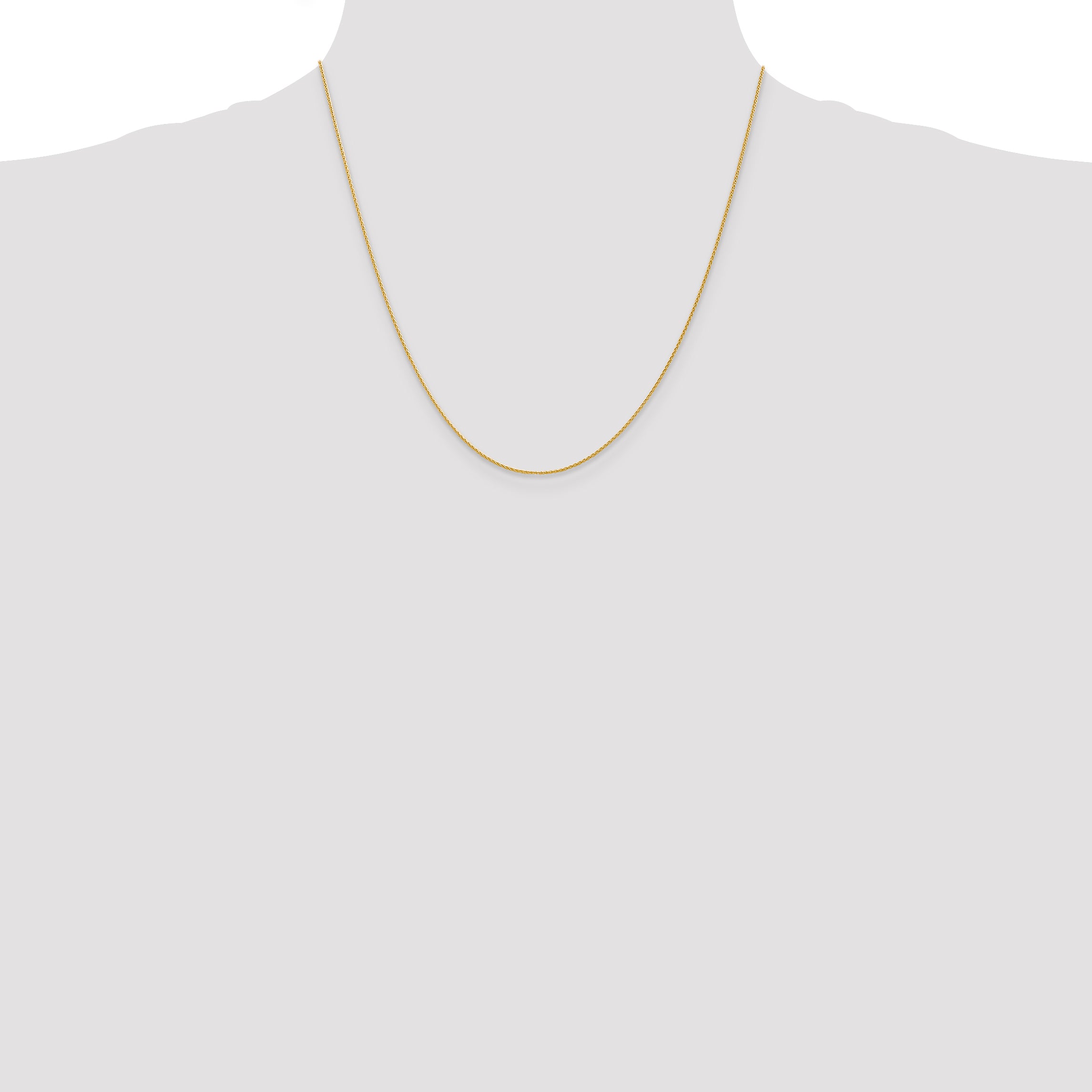 14k 10 inch 1mm Parisian Wheat with Lobster Clasp Anklet PEN264