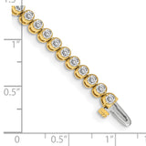 14k Complete 3.06 carat Round A Diamond 2-prong 7 inch Tennis Bracelet X2898A