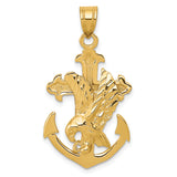 14k Mariners Cross with Eagle Pendant C1408
