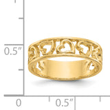 14k Hearts Ring R442