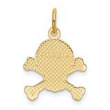 14K Skull and Bones Charm K3164