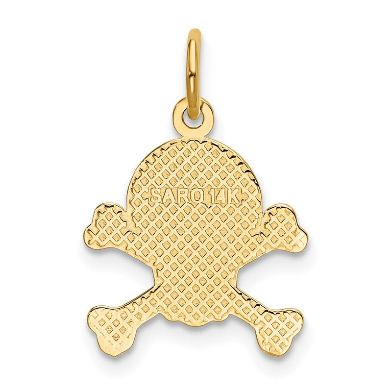 14K Skull and Bones Charm K3164
