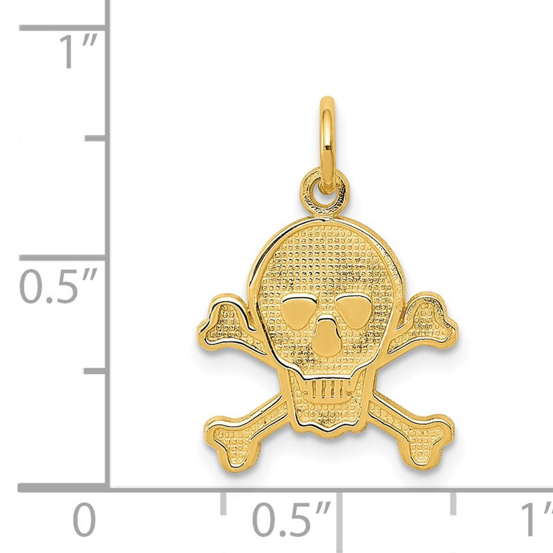 14K Skull and Bones Charm K3164