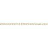 14K 14 inch 1.10mm Singapore with Spring Ring Clasp Chain PEN9