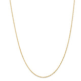 14K 14 inch 1.10mm Singapore with Spring Ring Clasp Chain PEN9