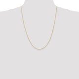 14K 14 inch 1.10mm Singapore with Spring Ring Clasp Chain PEN9
