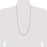 14K 26 inch 3.25mm Diamond-cut Rope with Lobster Clasp Chain 024L