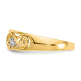 14k .02 carat Diamond Scroll Toe Ring RM5653