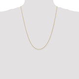 14k 10 inch 1mm Parisian Wheat with Lobster Clasp Anklet PEN264