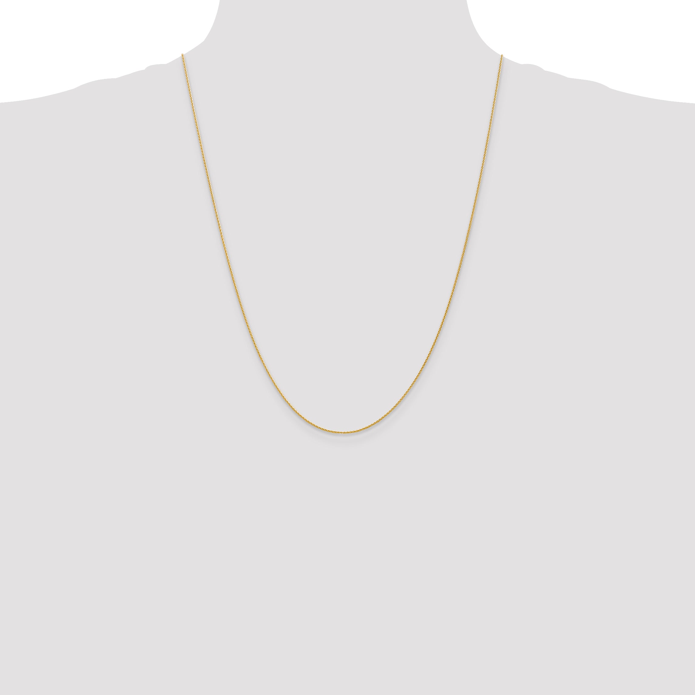 14k 10 inch 1mm Parisian Wheat with Lobster Clasp Anklet PEN264