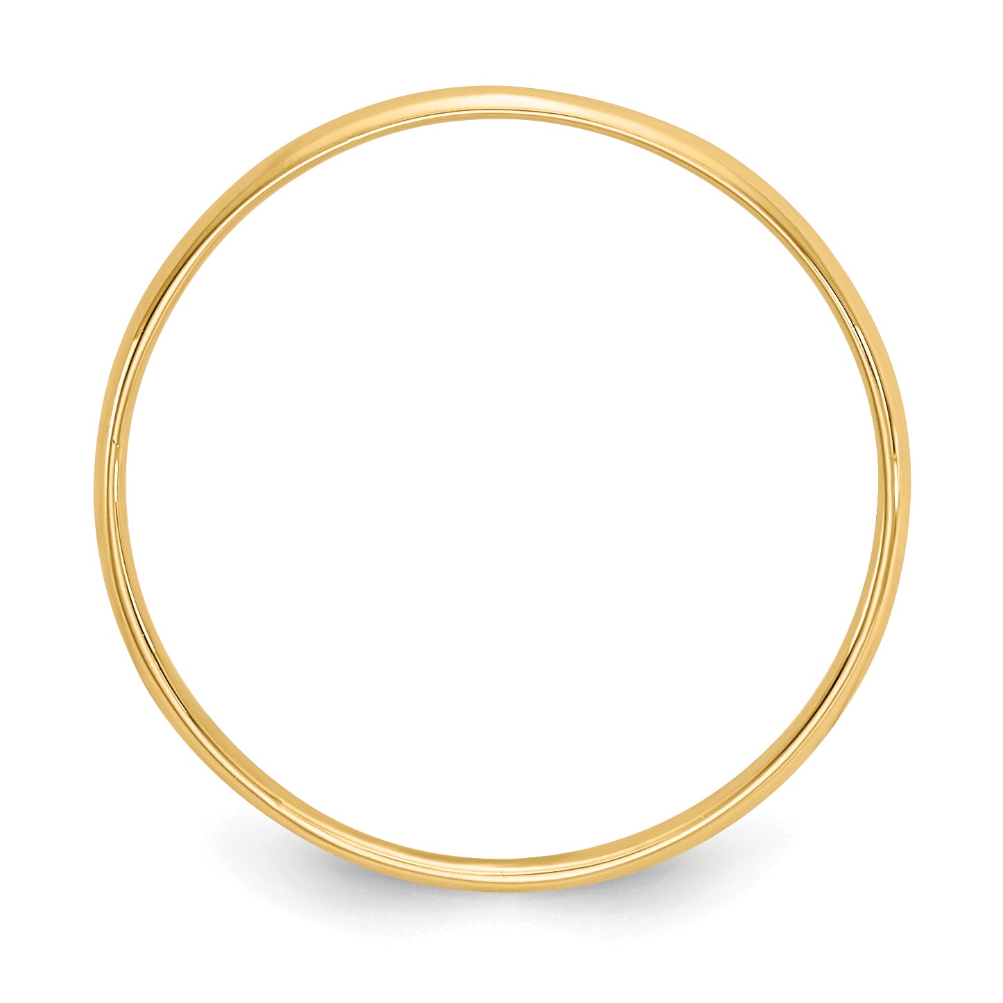 14k Madi K Polished 1mm Half Round Band Size 3 Baby / Childrens Ring GK287