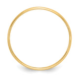 14k Madi K Polished 1mm Half Round Band Size 3 Baby / Childrens Ring GK287