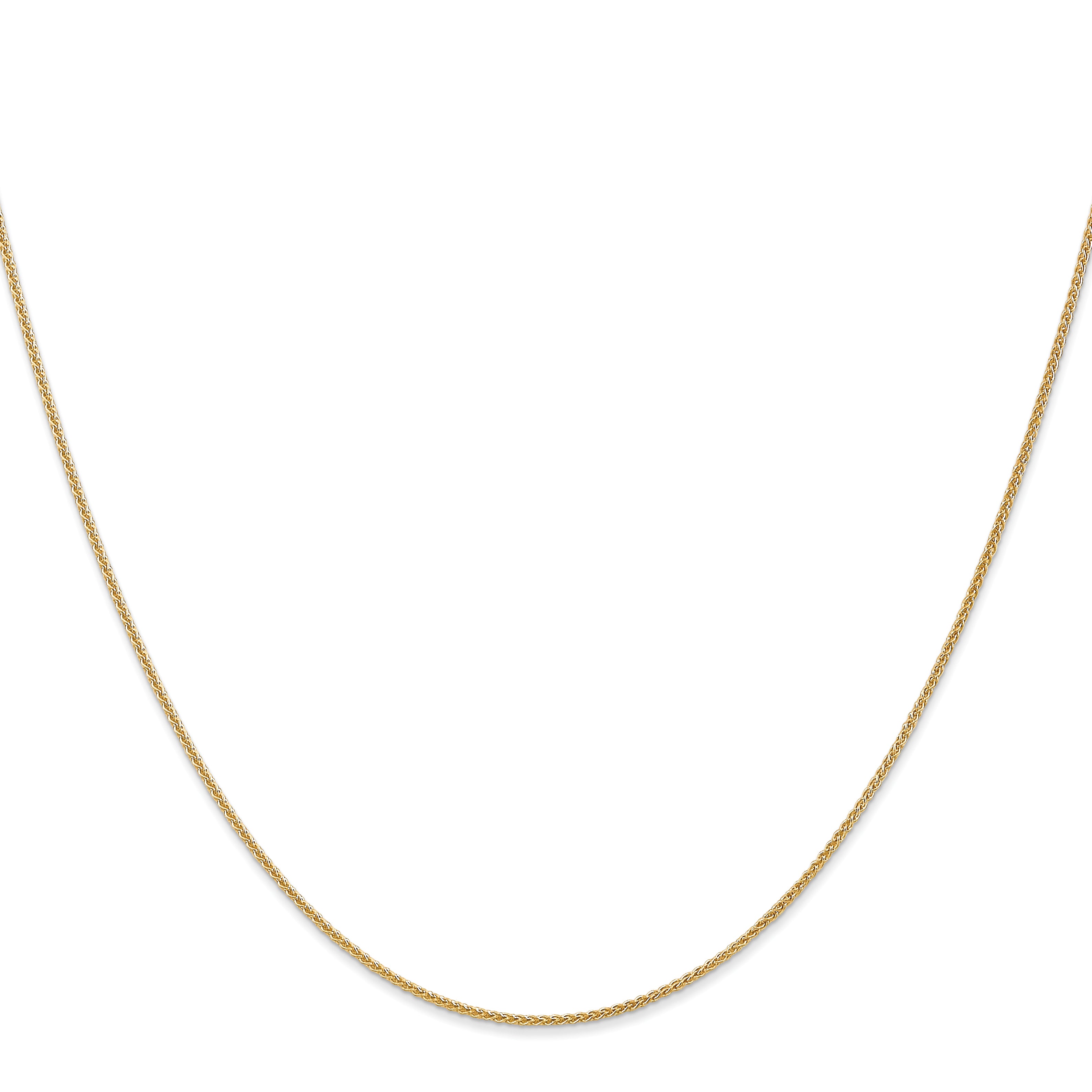 14K 10 inch 1.05mm Spiga with Lobster Clasp Anklet PEN133