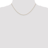 14K 14 inch .8mm Diamond-cut Cable with Lobster Clasp Chain PEN41L