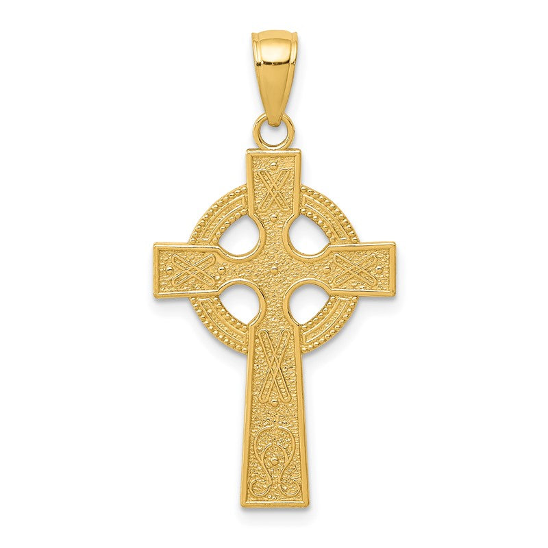 14k Celtic Cross Pendant K5048
