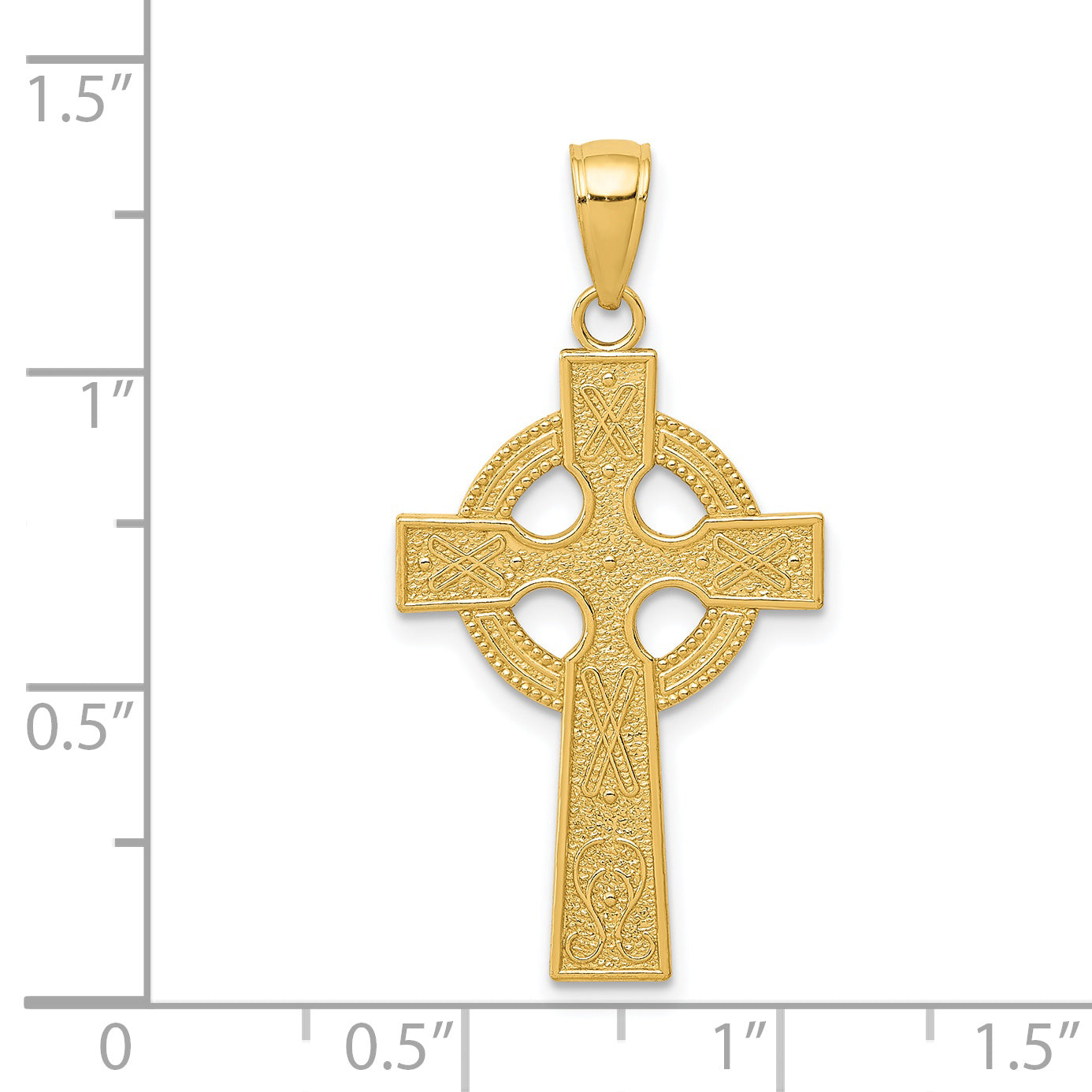 14k Celtic Cross Pendant K5048