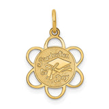 14k GRADUATION DAY Scalloped Edge Charm XAC685