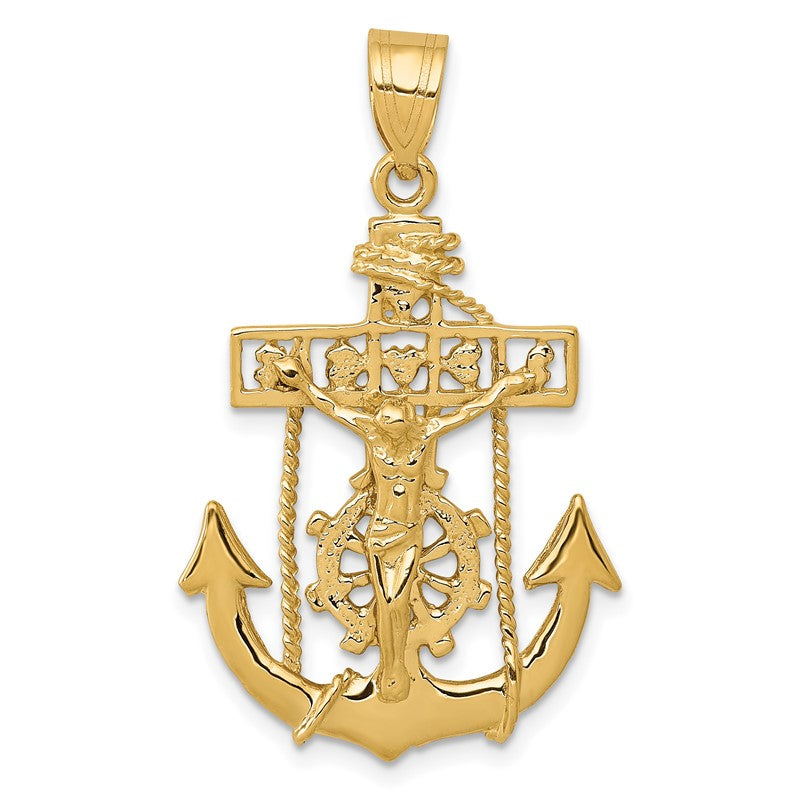 14k Mariners Cross Pendant C258