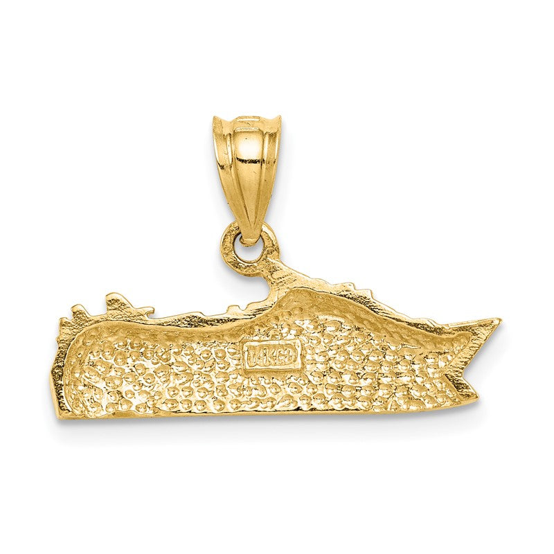 14K Polished Cruse Ship Pendant D4606